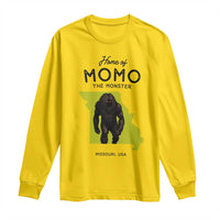 Louisiana Missouri Cryptid Lover Long Sleeve Shirt Home Of Momo The Monster