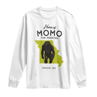 Louisiana Missouri Cryptid Lover Long Sleeve Shirt Home Of Momo The Monster