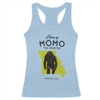 Louisiana Missouri Cryptid Lover Racerback Tank Top Home Of Momo The Monster