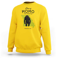 Louisiana Missouri Cryptid Lover Sweatshirt Home Of Momo The Monster
