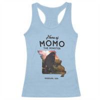 Momo The Monster Folklore Racerback Tank Top Louisiana Missouri Cryptid Lover Gift