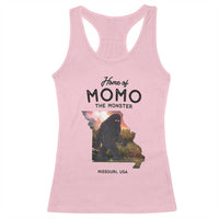 Momo The Monster Folklore Racerback Tank Top Louisiana Missouri Cryptid Lover Gift