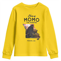 Momo The Monster Folklore Youth Sweatshirt Louisiana Missouri Cryptid Lover Gift