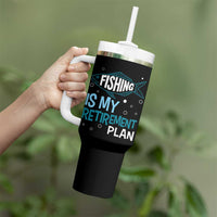 Fishing Is My Retirement Plan Tumbler With Handle Perfect For Retirees And Fishing Lovers