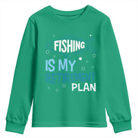 Fishing Is My Retirement Plan Youth Sweatshirt Perfect For Retirees And Fishing Lovers - Wonder Print Shop
