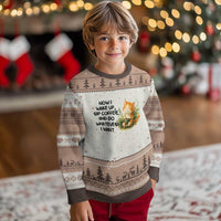 Cat Coffee Lover Ugly Christmas Sweater Now I Wake Up Sip Coffee And Do Whatever I Want - Wonder Print Shop