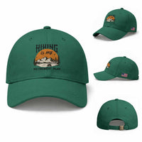 Hiking Is My Retirement Plan Baseball Cap Outdoor Vintage Mountain Scene