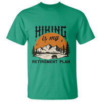 Hiking Is My Retirement Plan T Shirt Outdoor Vintage Mountain Scene - Wonder Print Shop