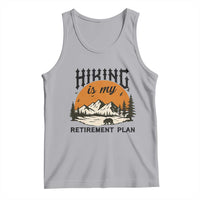 Hiking Is My Retirement Plan Tank Top Outdoor Vintage Mountain Scene - Wonder Print Shop