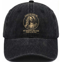 When God Made Me He Grinned And Said This Will Be Fun Washed Cotton Baseball Cap Funny Christian Jesus