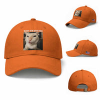 Funny Cat Meme Lover Baseball Cap Wait Im Goated