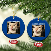Funny Cat Meme Lover Ceramic Ornament