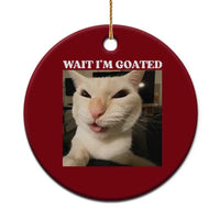 Funny Cat Meme Lover Ceramic Ornament