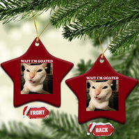 Funny Cat Meme Lover Ceramic Ornament