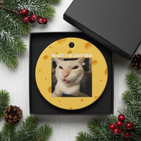 Funny Cat Meme Lover Ceramic Ornament