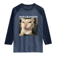 Funny Cat Meme Lover Raglan Shirt