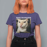 Funny Cat Meme Lover T Shirt For Women Wait Im Goated