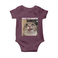 Funny Silly Cat Meme Baby Onesie Wait Im Goated