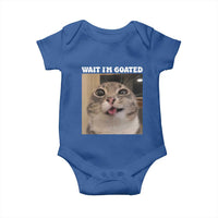 Funny Silly Cat Meme Baby Onesie Wait Im Goated