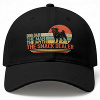 Vintage Dog Dad Baseball Cap The Man The Myth The Snack Dealer