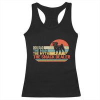 Vintage Dog Dad Racerback Tank Top The Man The Myth The Snack Dealer
