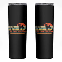 Vintage Dog Dad Skinny Tumbler The Man The Myth The Snack Dealer