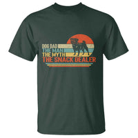 Vintage Dog Dad T Shirt The Man The Myth The Snack Dealer