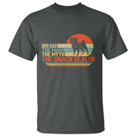 Vintage Dog Dad T Shirt The Man The Myth The Snack Dealer