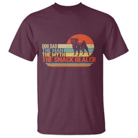 Vintage Dog Dad T Shirt The Man The Myth The Snack Dealer