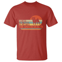 Vintage Dog Dad T Shirt The Man The Myth The Snack Dealer