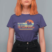 Vintage Dog Dad T Shirt For Women The Man The Myth The Snack Dealer