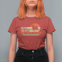 Vintage Dog Dad T Shirt For Women The Man The Myth The Snack Dealer