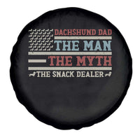 American Flag Dachshund Dad Spare Tire Cover The Man The Myth The Snack Dealer