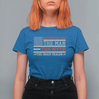 American Flag Dachshund Dad T Shirt For Women The Man The Myth The Snack Dealer