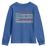 American Flag Dachshund Dad Youth Sweatshirt The Man The Myth The Snack Dealer
