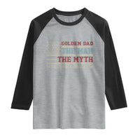 Vintage Golden Retriever Dad Raglan Shirt The Man The Myth The Snack Dealer