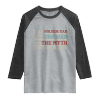 Vintage Golden Retriever Dad Raglan Shirt The Man The Myth The Snack Dealer