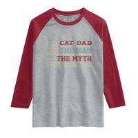 Vintage USA Cat Dad Raglan Shirt The Man The Myth The Snack Dealer