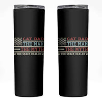 Vintage USA Cat Dad Skinny Tumbler The Man The Myth The Snack Dealer