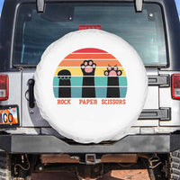 Funny Vintage Black Cat Introvert Spare Tire Cover Rock Paper Scissors Paw
