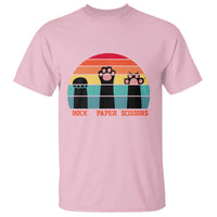 Funny Vintage Black Cat Introvert T Shirt Rock Paper Scissors Paw