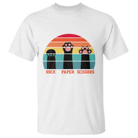 Funny Vintage Black Cat Introvert T Shirt Rock Paper Scissors Paw