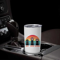 Funny Vintage Black Cat Introvert Tumbler Cup Rock Paper Scissors Paw