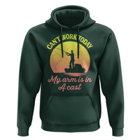 Funny Fishing Enthusiast Gift Hoodie I Cant Work Today My Arm Is In A Cast