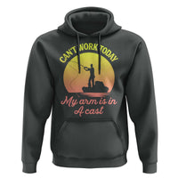 Funny Fishing Enthusiast Gift Hoodie I Cant Work Today My Arm Is In A Cast