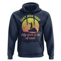 Funny Fishing Enthusiast Gift Hoodie I Cant Work Today My Arm Is In A Cast