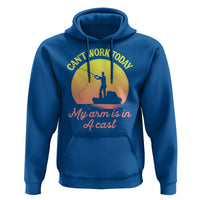 Funny Fishing Enthusiast Gift Hoodie I Cant Work Today My Arm Is In A Cast