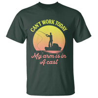 Funny Fishing Enthusiast Gift T Shirt I Cant Work Today My Arm Is In A Cast