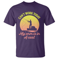 Funny Fishing Enthusiast Gift T Shirt I Cant Work Today My Arm Is In A Cast
