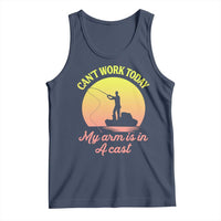 Funny Fishing Enthusiast Gift Tank Top I Cant Work Today My Arm Is In A Cast